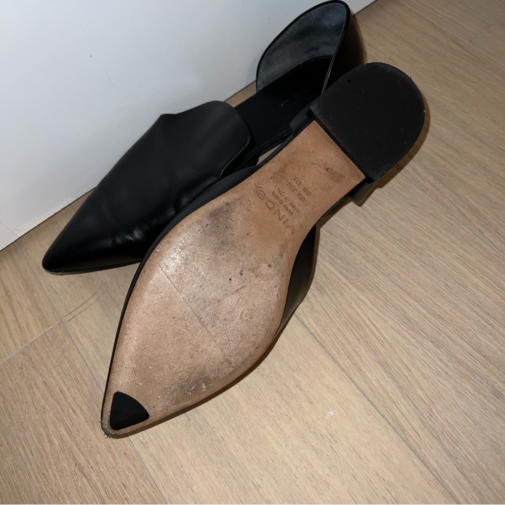Vince Damris D’Orsay Black Loafers Flats (Size 7.5) - Picture 3 of 9